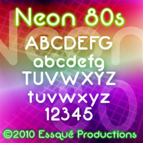 Neon 80s FREE Font Download