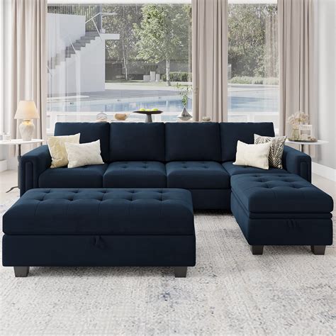 Belffin Oversized Modular Sectional Sofa U Shaped Sectional Couch With ...
