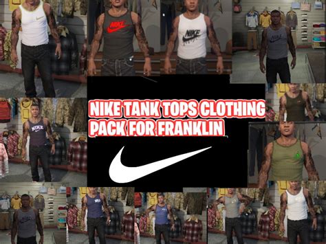 Franklin Nike Tank Tops Clothing Pack v1.0 – GTA 5 mod