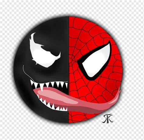 Venom Spider-Man dibujando cómics de Yin y Yang, Spiderman Venom, logo ...