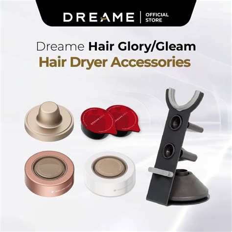 Dreame Hair Glory/Gleam Dryer Accessories - Essence Nozzle, Magnetic Hanger, Table Stand Holder ...