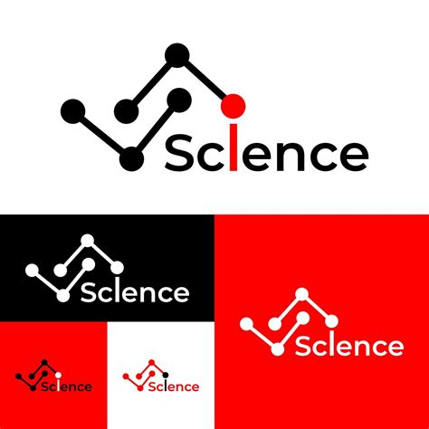 Science Logo. Vector Illustration.Black,red And White color. 16526565 Vector Art at Vecteezy