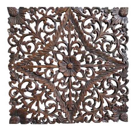 Burmese Carved Teak Panel on Chairish.com in 2021 | Paneling, Carving, Teak