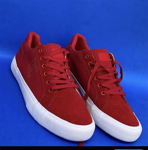 DG Shoe Co USA Lace Up Sneakers In Red - Fancy Soles