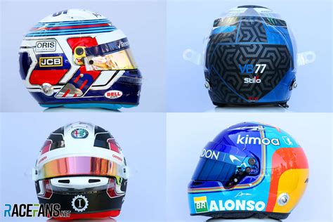 Pictures: All the F1 drivers' 2018 helmet designs · RaceFans