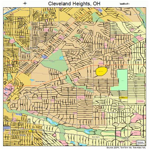 Cleveland Heights Ohio Street Map 3916014