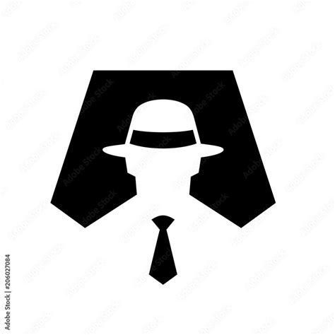 Spy Symbol Icon Illustration, Anonymous, Secret Agent, Hacker, Mysterious, Incognito Sign Vector ...