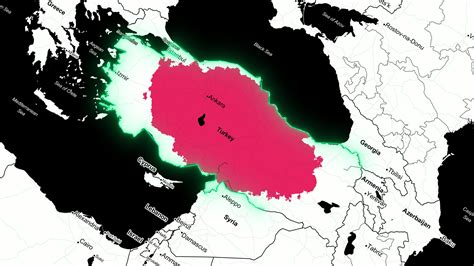 Turkey Map . 32308444 Stock Video at Vecteezy