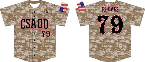 CSADD Custom Camo Baseball Jerseys