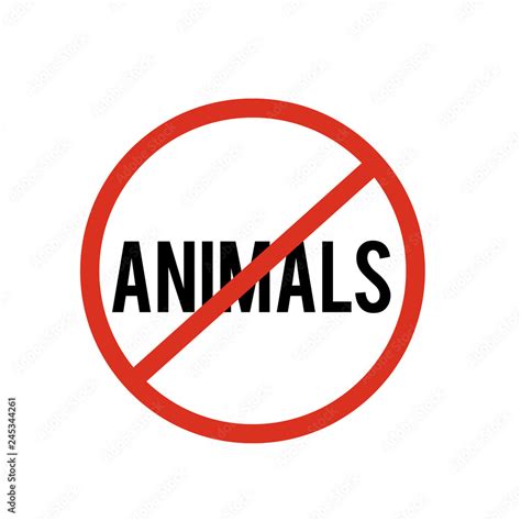 no animals icon. No animals icon vector. Linear style sign for mobile concept and web design. No ...