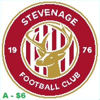 EASY PATTERNS: Stevenage FC cross-stitch pattern
