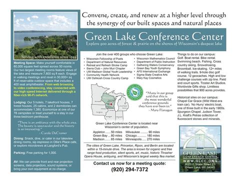 About Us - Green Lake Conference Center