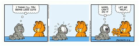 Nermal is too cute | Garfield cartoon, Garfield and odie, Comic strips