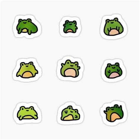 Laptop Cute Frog Stickers Electronics & Accessories etna.com.pe