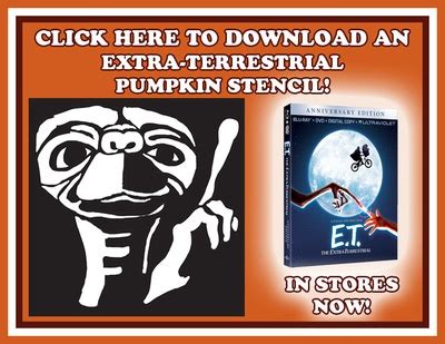 Downloadable E.T. Pumpkin Stencil - The Review Wire