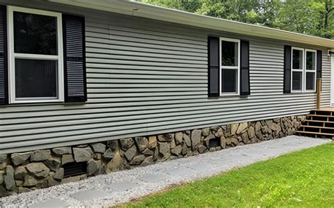 7 Mobile Home Stone Skirting Ideas