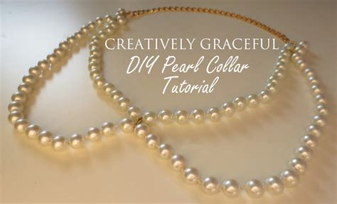 Creatively Graceful: DIY Pearl Collar Necklace