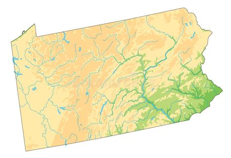 Pennsylvania Topographic Map Stock Illustrations – 203 Pennsylvania ...