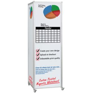Mobile Magnetic Whiteboard Huddle Cube - Eurocharts