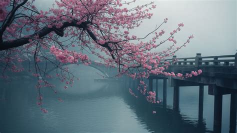 Japan Wallpaper (Cherry blossom, Bridge) #6473