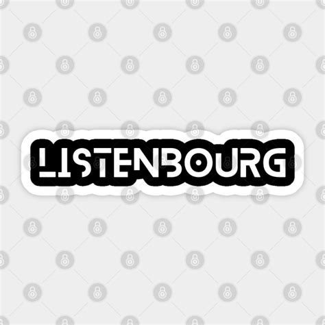 Listenbourg - Gaspardo - Sticker | TeePublic