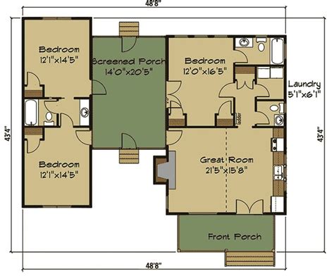 Plan 92377MX: 3 Bed Dogtrot House Plan with Sleeping Loft - 1555 Sq Ft ...