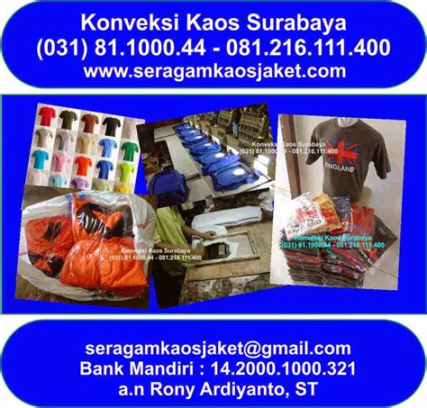 Konveksi Surabaya - Konveksi Sidoarjo - 081216111400