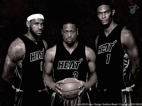 The Miami Heatles, basketball, miami heat, chris bosh, lebron james, dwyane wade, HD wallpaper ...