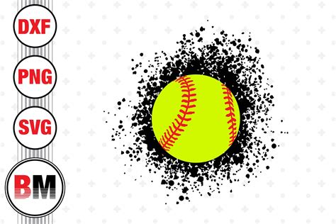 Dirt Softball SVG, PNG, DXF Files By Bmdesign | TheHungryJPEG