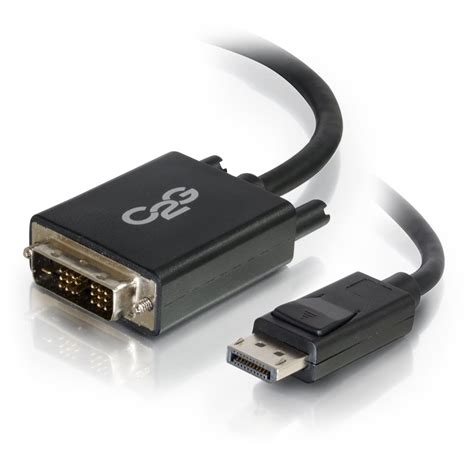 C2G 6ft DisplayPort Male to Single Link DVI-D Male Adapter Cable - Black - Walmart.com - Walmart.com