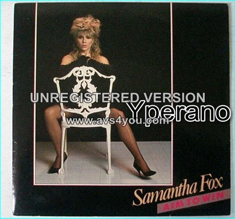 Samantha FOX: Aim To Win 7" Very rare first ever Sam Fox 7", Genie ...