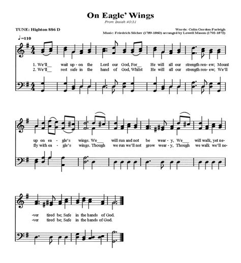 Share My Journey: New Hymn for today . . . 'On Eagle's Wings'