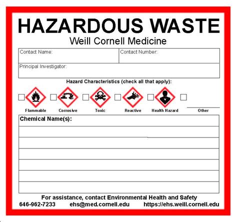 Chemical Waste | Environmental Health and Safety