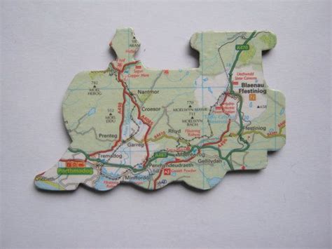 Ffestiniog Railway, Wales, Snowdonia Map Magnet - Etsy UK