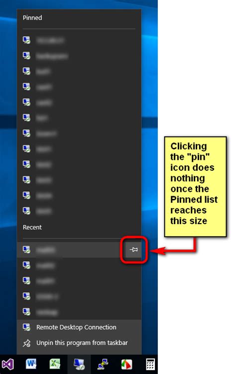 windows 10 - Is there a limit on pinned taskbar items? - Super User