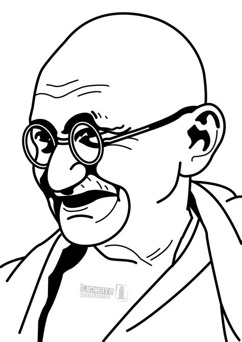 Mahatma Gandhi Pencil Drawing | Free download on ClipArtMag