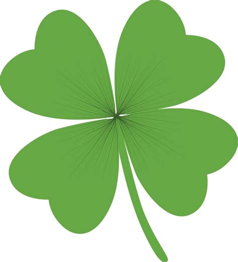 lucky clover leaf isolated on white background 4753109 Vector Art at ...