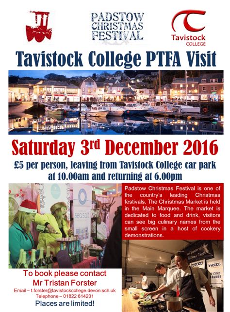 PTA Visit – Padstow Christmas Festival – Tavistock College