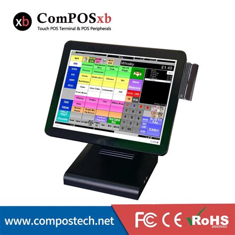 15 Inch Screen Touch POS System Manufacturer Touch Pos terminal Full Flat POS System With MSR ...