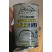 Coco Planet Coconut Milt, Lite, Organic, Canned: Calories, Nutrition Analysis & More | Fooducate