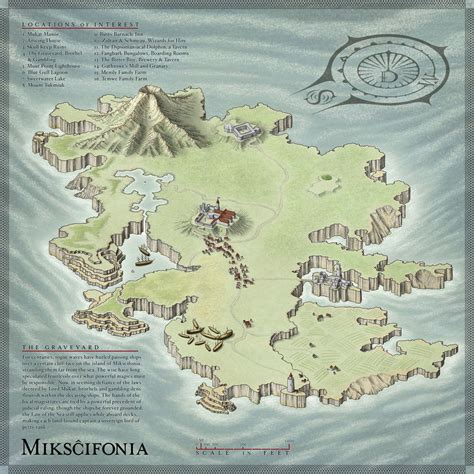 Mikscifonia, the Smaller Island Fantasy Map Maker, Fantasy World Map, Land Art, Map Sketch, Map ...