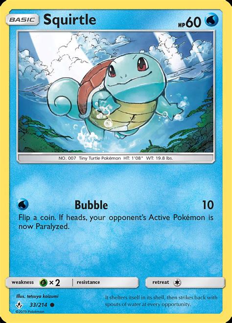 Pokemon Squirtle Card