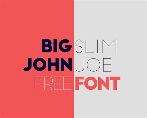 Big John / Slim Joe Font Free - Dafont Free