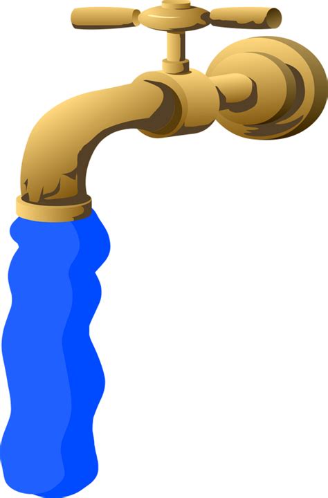 Bronze Faucet with water flowing vector clipart image - Free stock photo - Public Domain photo ...