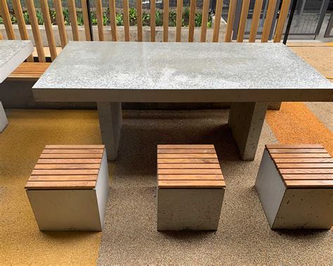 Concrete Outdoor Furniture - New Regents College - Living Concrete