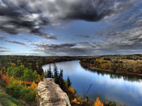 Edmonton River Valley - End of the World | River, End of the world, Natural landmarks