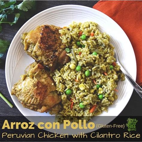 Savory Arroz con Pollo, Peruvian Chicken with Cilantro Rice