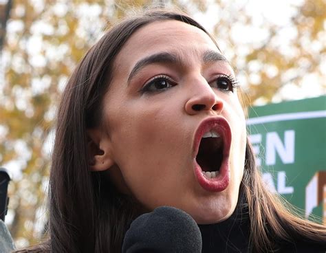 AOC ocasio cortez mouth wide open. the size of that : r/AOCisMommy