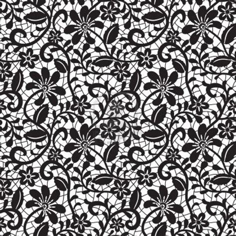 black seamless lace pattern on white background | Черно-белое, Белые принты, Принты