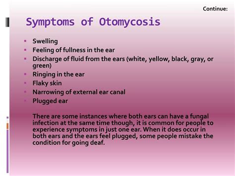 PPT - Otomycosis: Causes, Symptoms, Daignosis, Prevention and Treatment ...